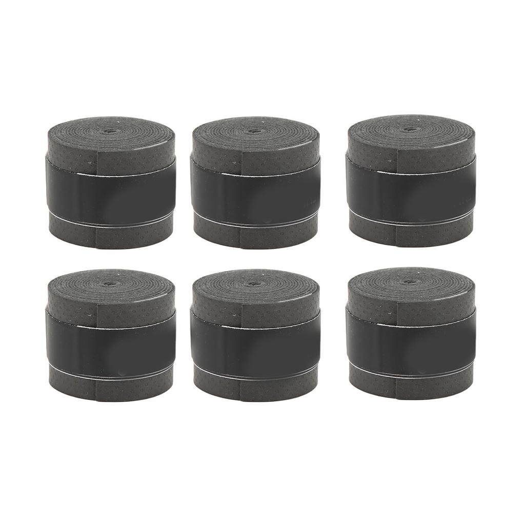 6Pcs Tennis Racket Grip Tape PU Frosted Anti Skid Sweat Absorption Badminton Racket Tape Sports