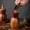 4/5 Inch Manual Pepper Grinder Hand-Cranked Grinder With Acacia Wood Body Metal Handle Ceramic Blade Retro Salt Mill For Kitchen