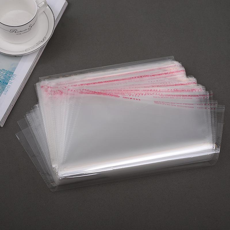 In-stock 12x24 OPP Self-Adhesive Transparent Bags, 5/7/9mil Thickness, 100 Pieces