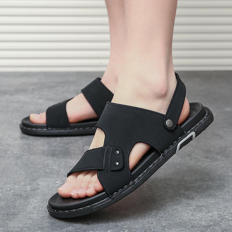 Fashion Summer New Men's Slippers Sandals Two Ways To Wear Them Luxury Brand Mens Casual Breathable Designer Shoes Comfortable Loafers