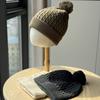 Knitted Hat Women's Woolen Hat Autumn and Winter Big Head Circumference Showing Face Small Confinement Cold Hat Warm and Thickened Ear Protection
