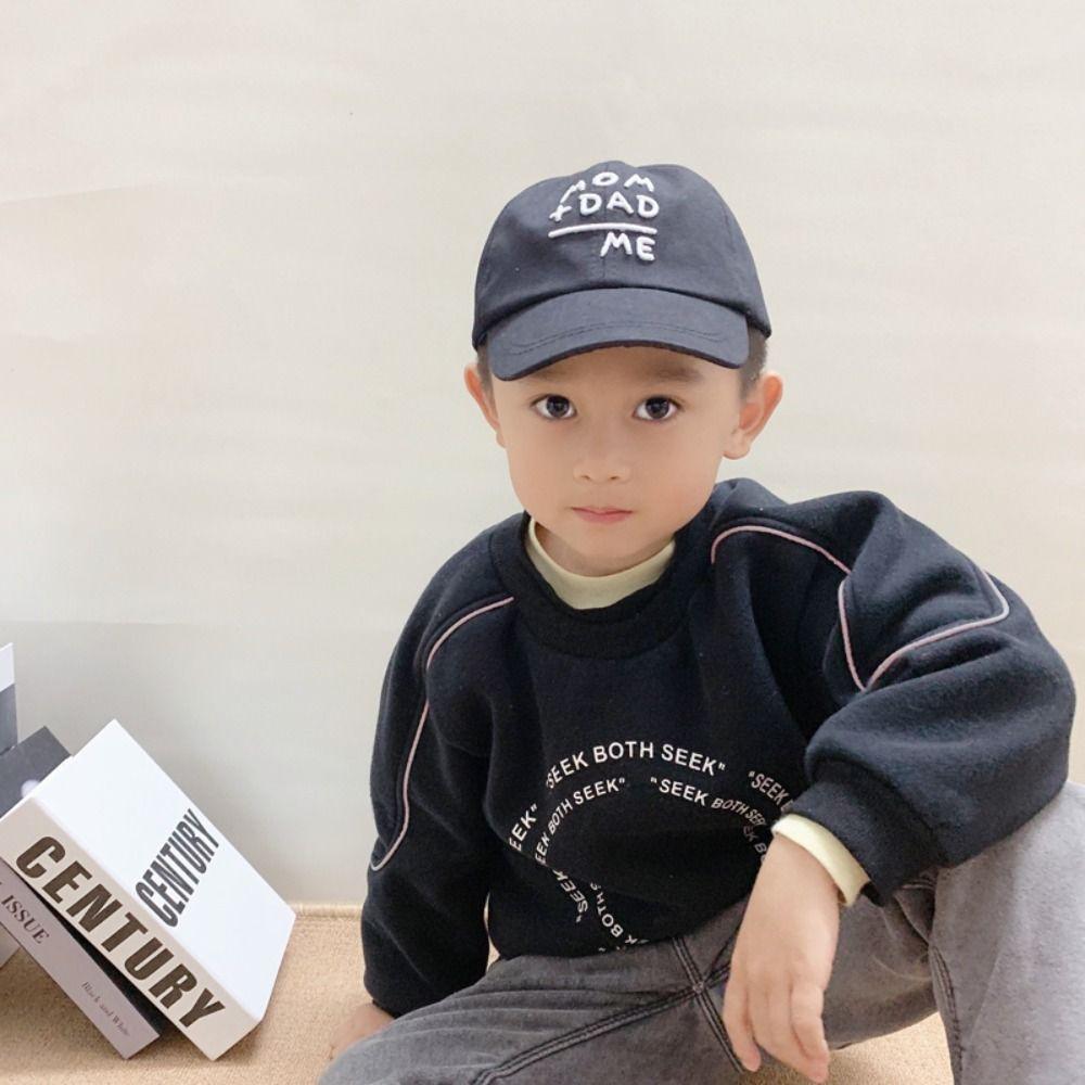 Cute Embroidery Baseball Caps Adjustable Sunscreen Hats Gifts Children's Cap  For Boys Girls