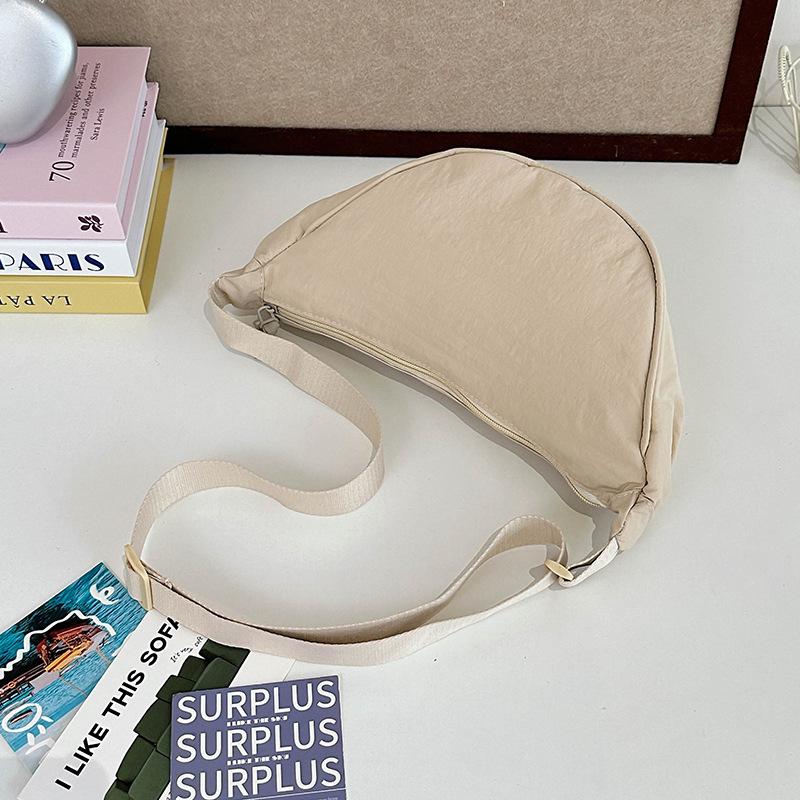 Women Casual Mini Nylon Dumpling Crossbody Shoulder Underarm Chest Bag