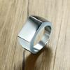 Customized Women Signet Ring,Minimalist 10MM Wide Finger Rings , Stainless Steel Punk Candid Fashion Jewelry Gift To Girls