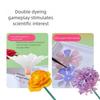 1 Set DIY Flower Petal Art Kit Handcrafted Coloring Paper Flower Making Kit Toddlers Adults Educational DIY Colorful Flower Bouquet Crafts Set