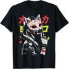 Japanische Streetwear Cyberpunk Y2K Techwear Neko Manga Anime T-Shirt