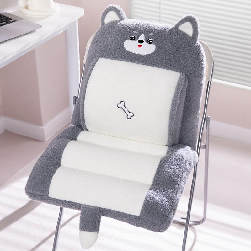 Office Thickened One-Piece Cushion Autumn And Winter Student Cartoon Warm Chair Cushion Home Floor Cushion Tatami