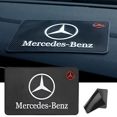 1 szt. Mata Antypoślizgowa na Deskę Rozdzielczą Samochodu z PVC Silikonowa Podkładka dla Mercedes Benz AMG Smart W205 C300 W203 W206 W108 W124 W126 W140 W168 W169
