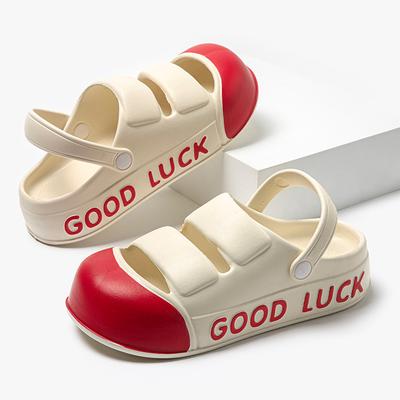Mode Sommer Damen Hausschuhe EVA Plateau Clogs Outdoor Strandsandalen Gartenschuhe Gemischte Farben Bequem Indoor Hausschuhe Damen
