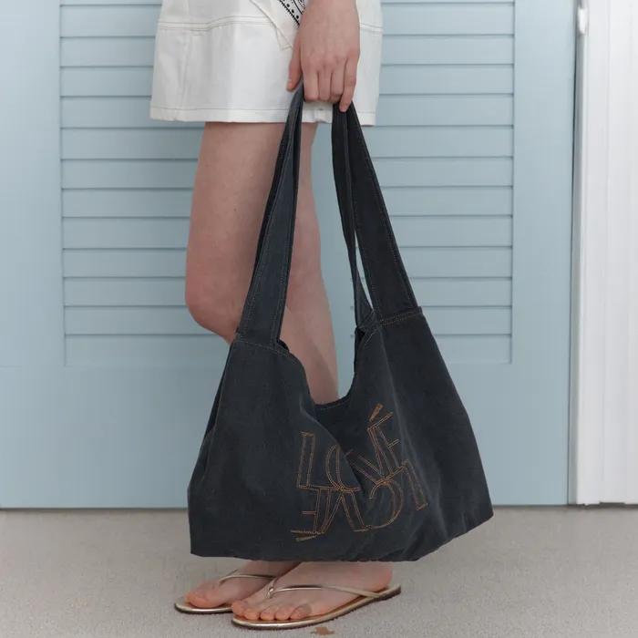 LOU CANVAS BAG_CHARCOAL