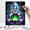 Disney Ursula Sea Witch Oil Painting Kit Home Bedroom Wall Decor Handmade Gift Art Crafts Painting Canvas Fun Glowing Magic Decor