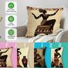 African Charming Women Pillowcase Printed Polyester 45X45Cm Throw Pillowcover Decorative Sofa Cushion Pillowslip Home Decor