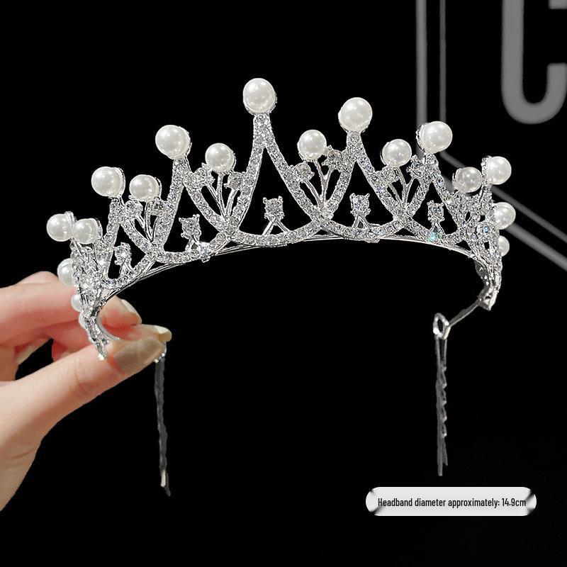 Princess Birthday Crown Headband for Girls – High-end Hair Accessories & Clip