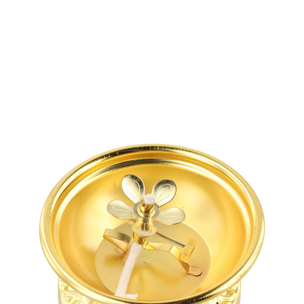 Adjustable Zinc Zinc Alloy Oil Lamp Exquisite Oil Dish Ornaments Butter Lamp Holder  Household