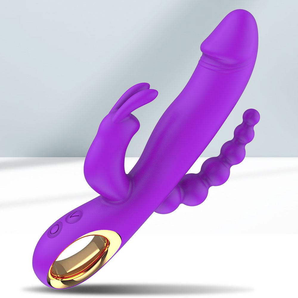1pc wbijanie Dildo królik wibrator Sex zabawki G Spot wibrator analny dla kobiet 10 trybów wibracji stymulator waginalny masażer
