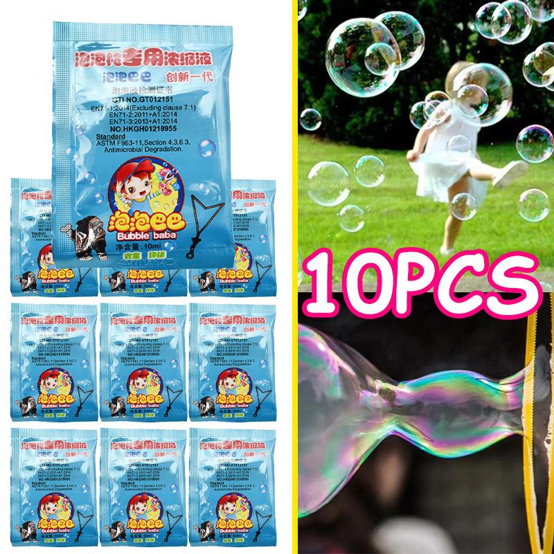 10-30Packs Bubble Solution Refills,DIY Kid Toy,Concentrated Solution for Bubble Machine,Wands,Blower,Easter,Birthday Party Decor
