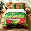 Cum Grinch a furat Crăciunul (5) Set de 3 piese potrivit pentru dormitoarele matrimoniale moale și confortabil un cadou ideal pentru familie și prieteni Include o husă de pilotă c