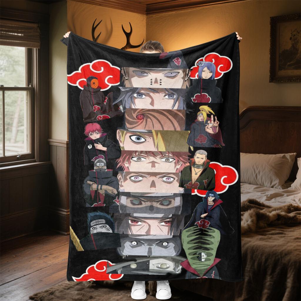 Japanese anime cartoon NARUTO famous Uzumaki Naruto blanket soft home furnishing nap decoration four seasons warm Sherpa blanket B12