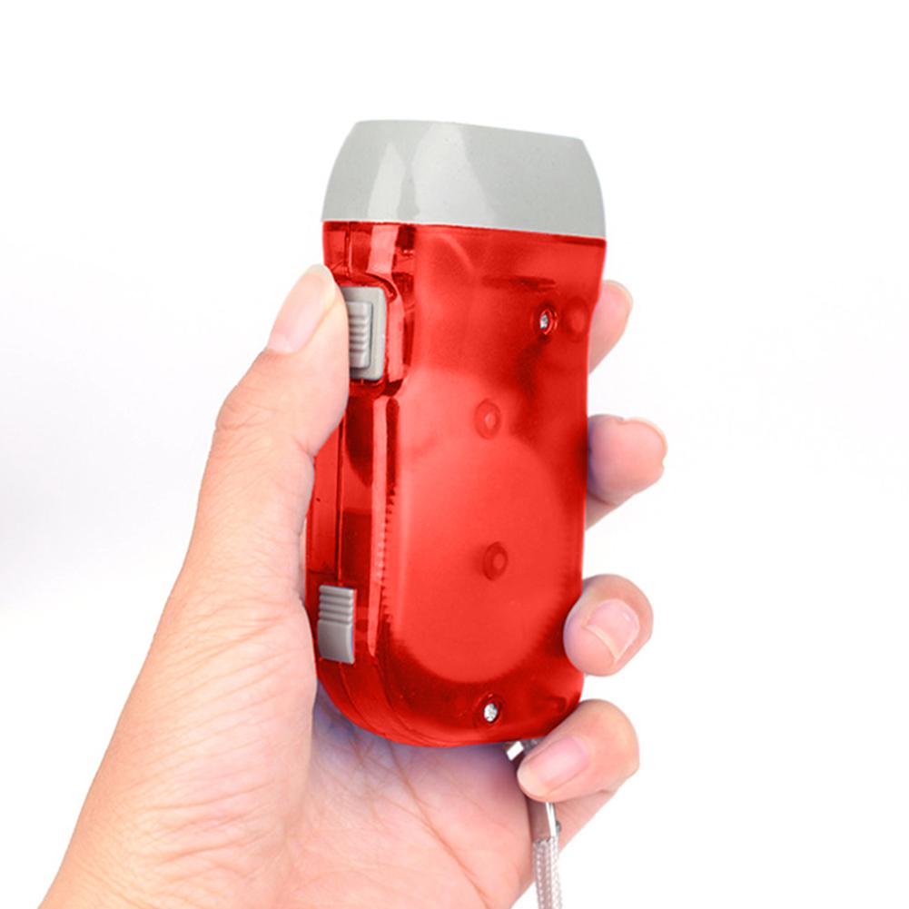 LED Hand Pressing Dynamo Flashlight Waterproof Torch Lamp for Outdoor Camping Hunting Mini Flashlight for Emergency