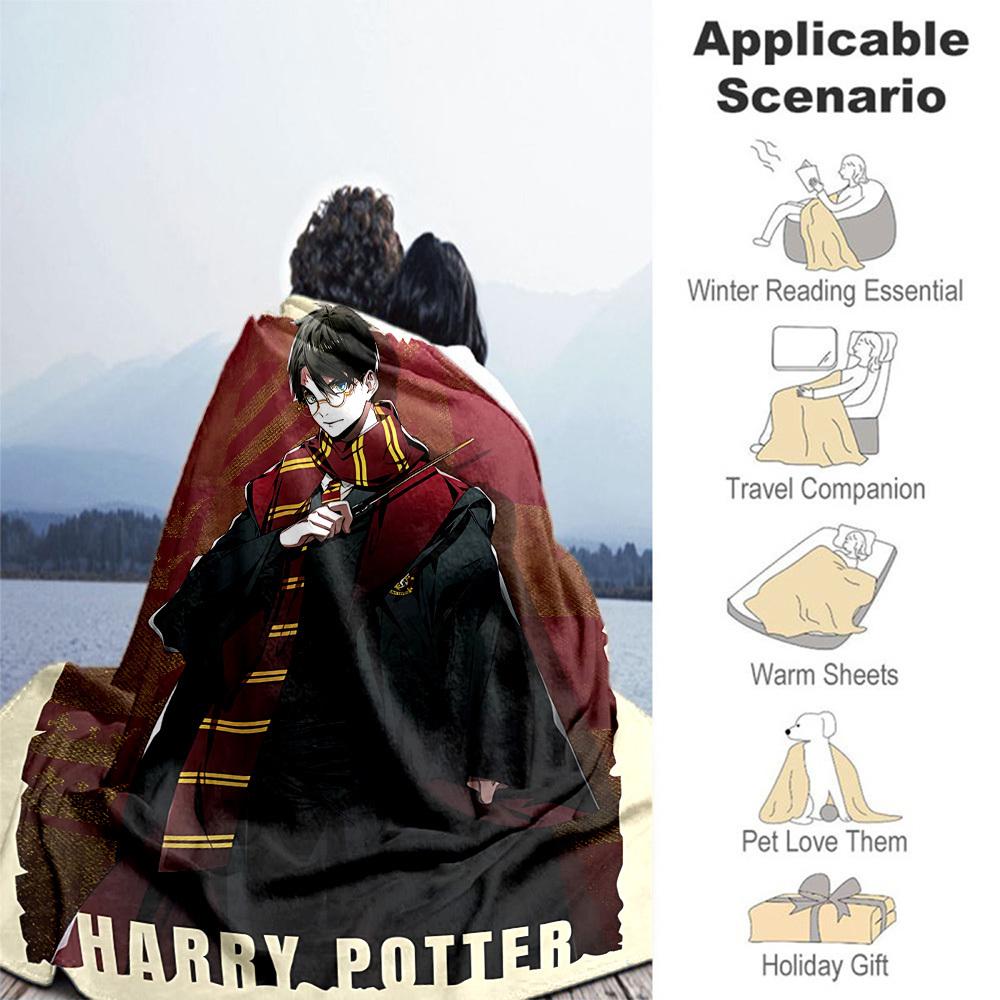 1pc HARRY POTTER CLOAK SCARF Outdoor Flannel Throw Blanket All Season Soft Warmth,Home Decor 1031221