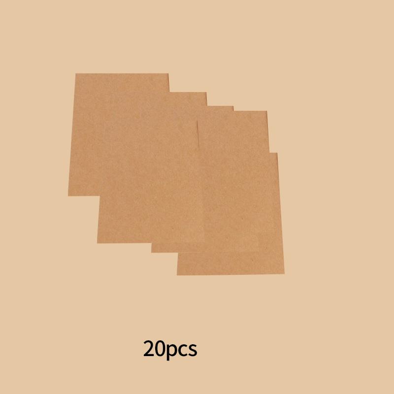 20 pcs thick cowhide cardboard DIY Card blank postcard cowhide bookmark Doodle drawing paper Decorative paper