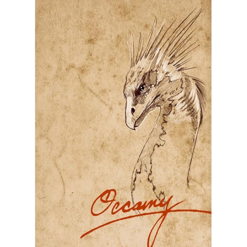 

Винтажные Field Notes Миф Монстр 80-х Постер Ретро Холст Живопись Магия Волшебство Ниффлер Заметка Настенное Искусство Для Комнаты Домашний Декор 21cm×30cm NoFrame