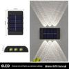 New Up and Down Solar Luminous Wall Lamp for Outdoor Courtyard and Garden Decor