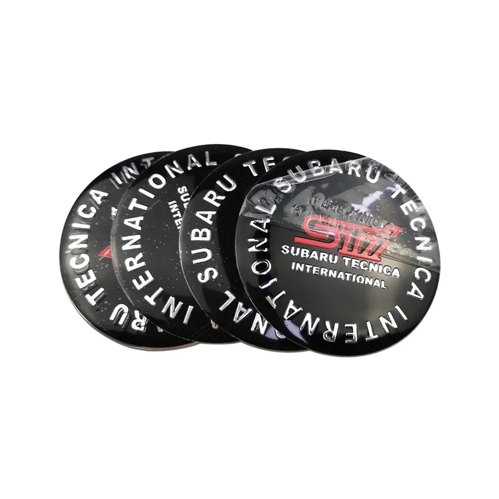 4pcs 56mm Car Wheel Center Hub Caps Sticker for Subaru Outback Legacy Forester Impreza Tribeca WRX BRZ STI Accessories