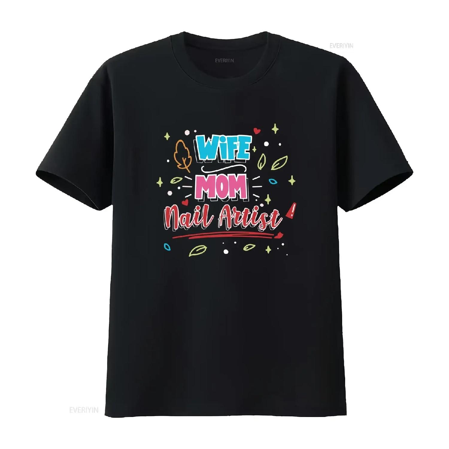 

Nail Tech T Shirt StylisT Nails ArtisT Technician Wife Mom vintage Washed Versatile fashion Stylish Comfortable Unisex Soft XXXXXL чорний