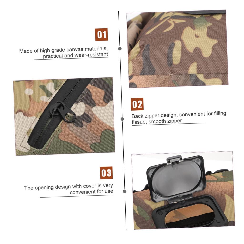 Oxford-Gewebe Outdoor Feuchttücherbeutel Feuchttuchspender Aufhängbarer Feuchttuchbehälter Outdoor Tragbare Gadgets Küchenpapierhalter