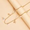 Hot Selling Monolayer Starfish Shell Pendant Hollow Out Alloy Waist Chain Beach Bikini Body Chain
