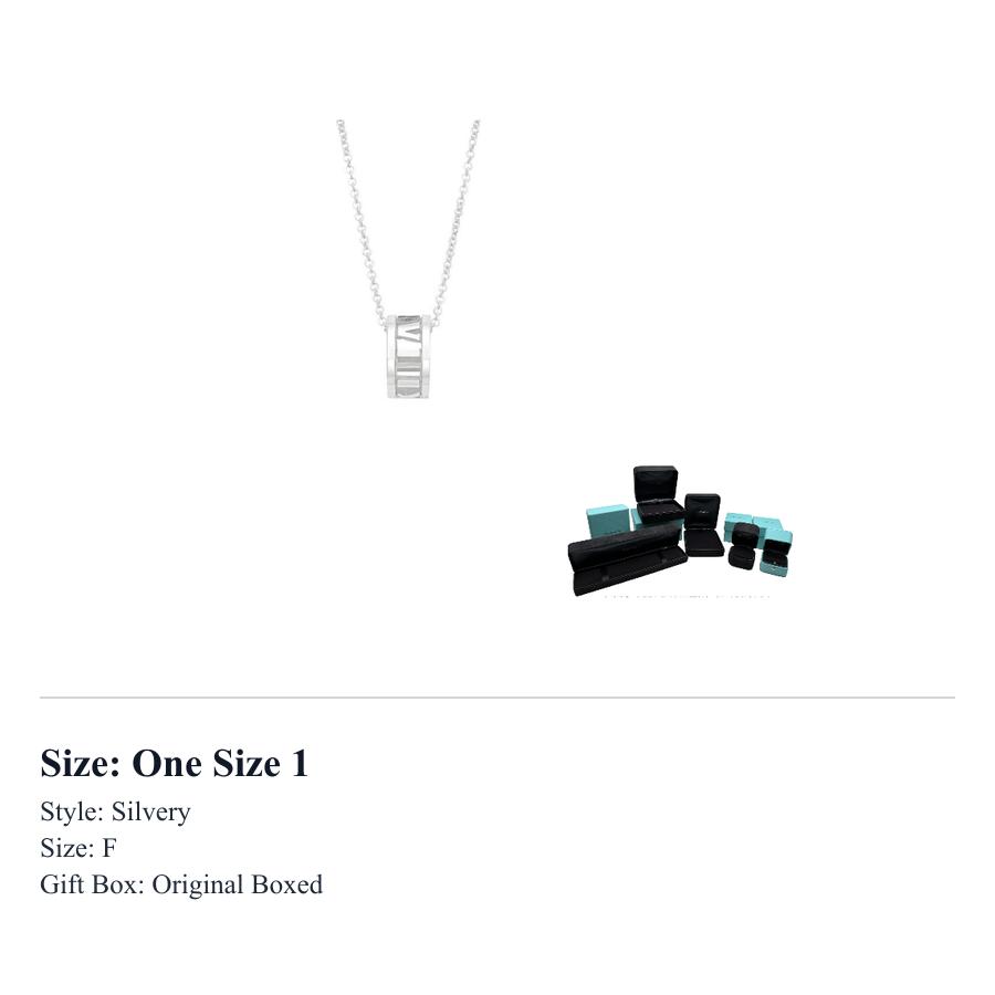TIFFANY & CO . Atlas 925 Sterling Silver Necklaces Women's 35540954