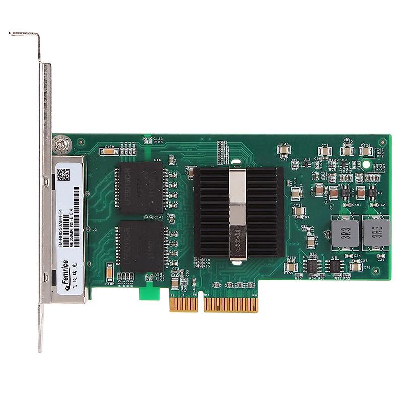 FEMRICE I350AM4 Chip Gigabitowa Czteroportowa Karta Sieciowa PCI-E X4