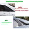 BOYOUS 2pcs ABS Racing Style Rear Side Window Louvers Air Vent Scoop Shades Cover Blinds Exterior Decoration Accessories Compatible with Hyundai