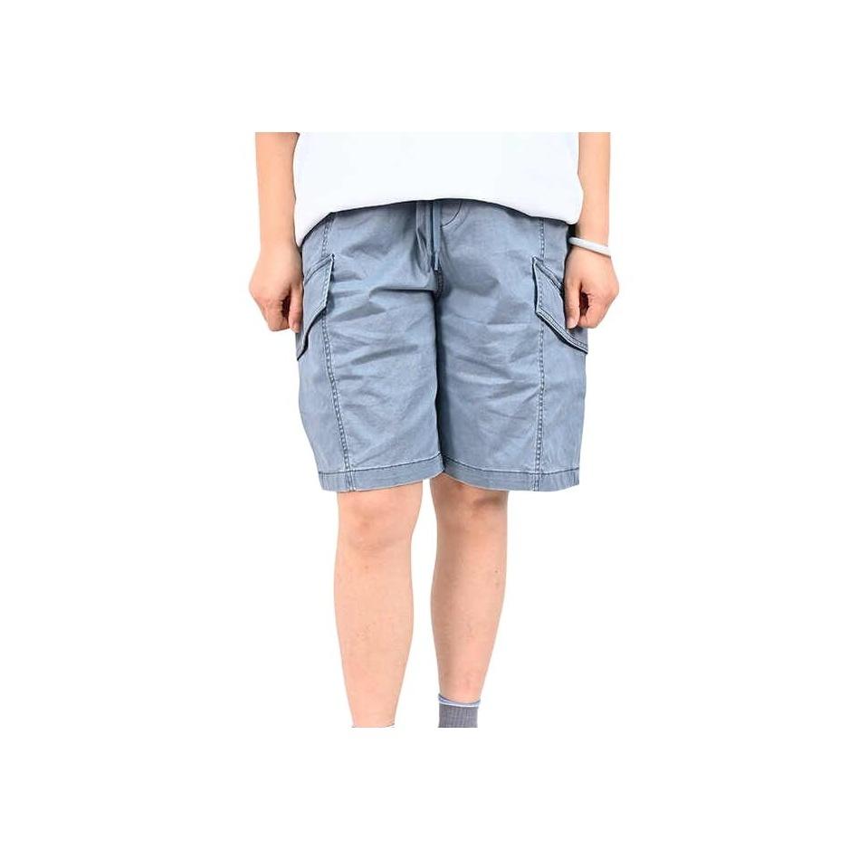 Vans SS25 Sports Casual Series Fashion Simple Loose Versatile Lace-Up Casual Shorts Men shorts Blue Gray VN000NMHRV2