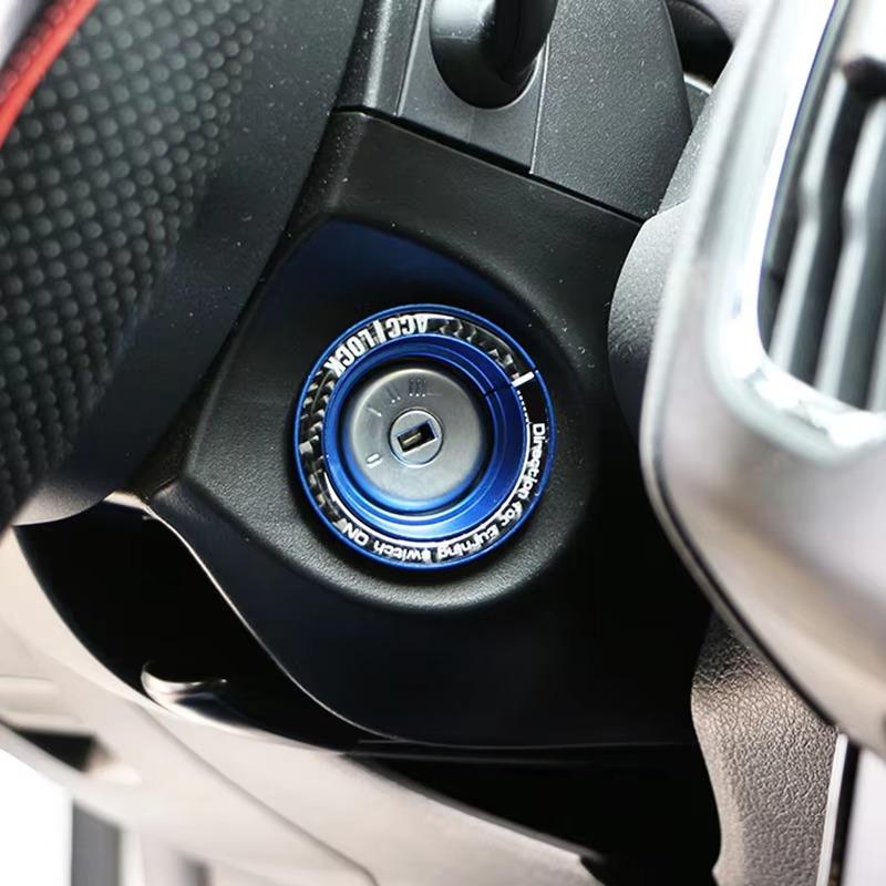 ITES5 2026 Aluminum Car Ignition Key Switch Ring Cover Key Hole Circle Stickers for Ford Focus 2 3 4 MK2 MK3 MK4 Kuga Escape Mondeo