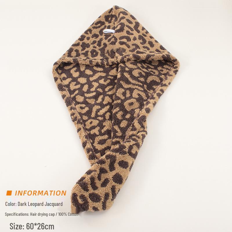 Quick-Drying Cotton Hair Cap for Women & Kids - Super Absorbent, Thick Shower Cap/Towel