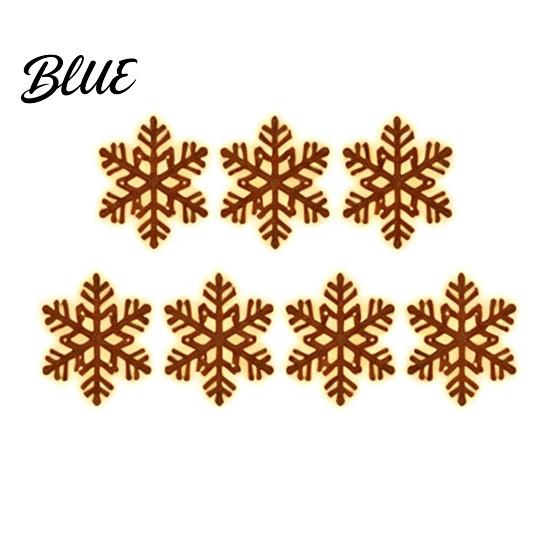 Christmas Gift for Xmas Decor Wall Silhouette Glowing Wooden Family 7Pcs Lights LED Reindeer Decorations