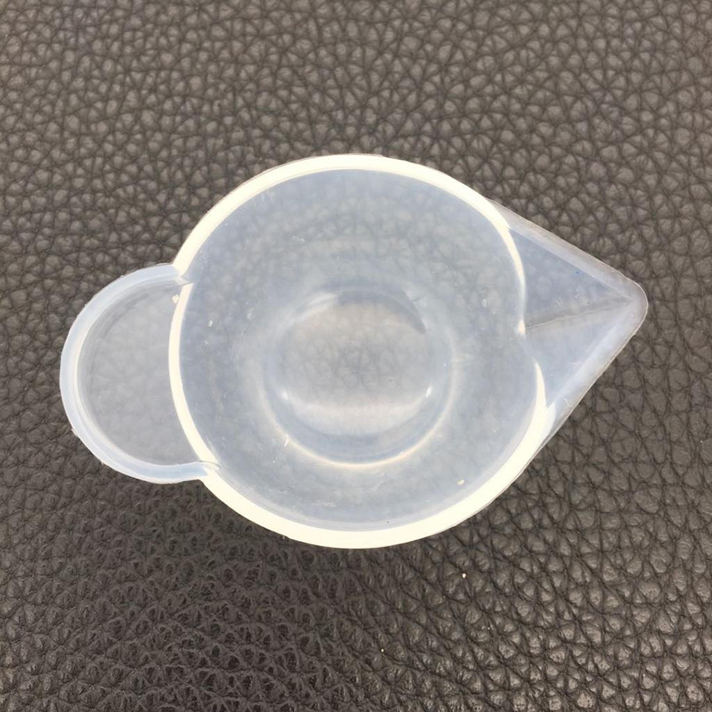 3 pieces clear silicone reusable mixing measuring cups liquid epoxy resin casting jewelry making