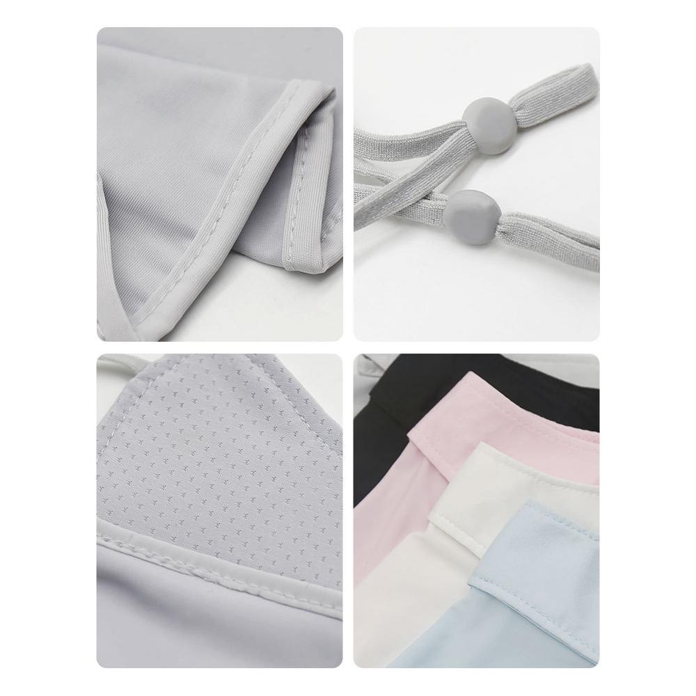 Anti-UV Ice Silk Sunscreen Mask Breathable Neck Gaiter Scarf New Face Cover