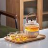 Shankey Glass Teapot Kettle with Overhead Handle