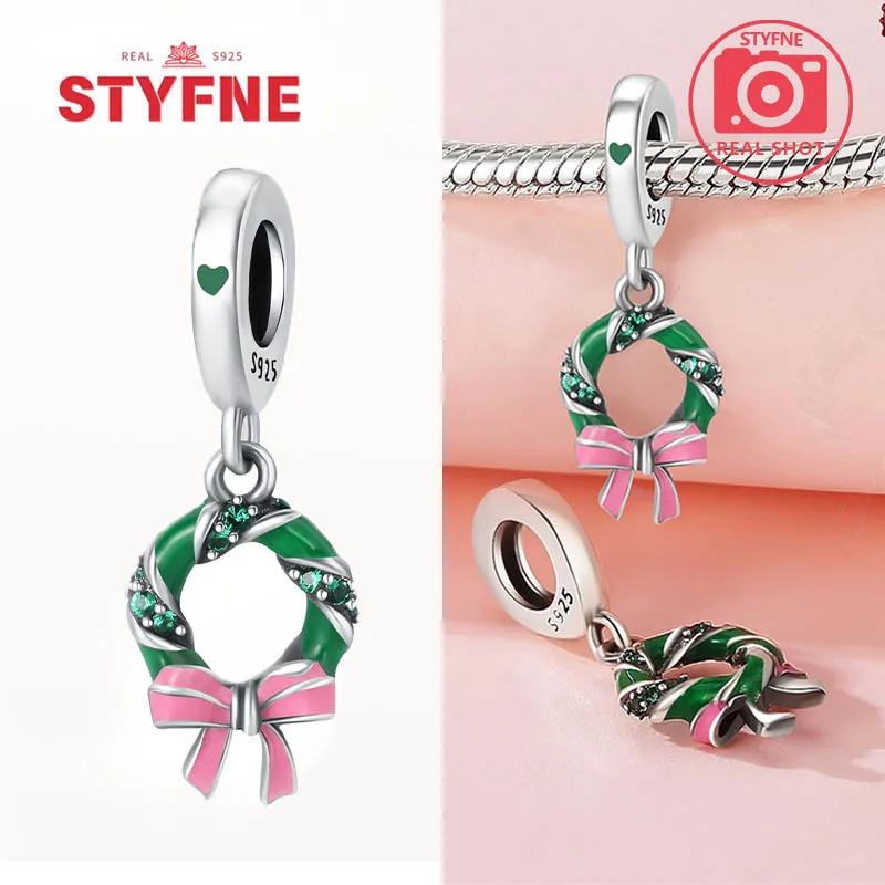 Copperchristmas Tree Beads Christmas Collection Charms For Making Beaded Bracelets Diy Fine Jewelry Gifts For Women