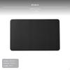 Outdoor Leather Table Mat, Scratch Resistant, Heat Insulation, RollUp Picnic Pad Small Black