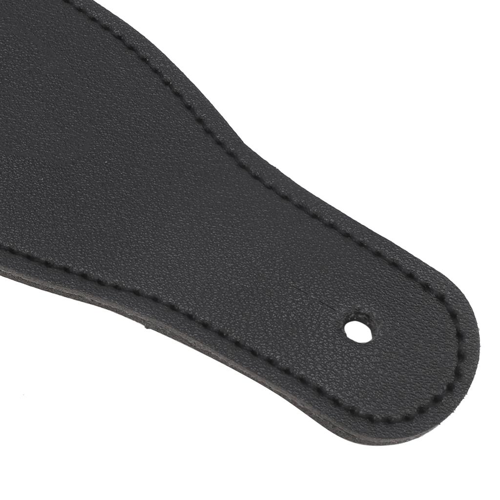 Guitar Strap Shoulder Embroidery Grain Leather   Accessory for Acoustic Electric Folk