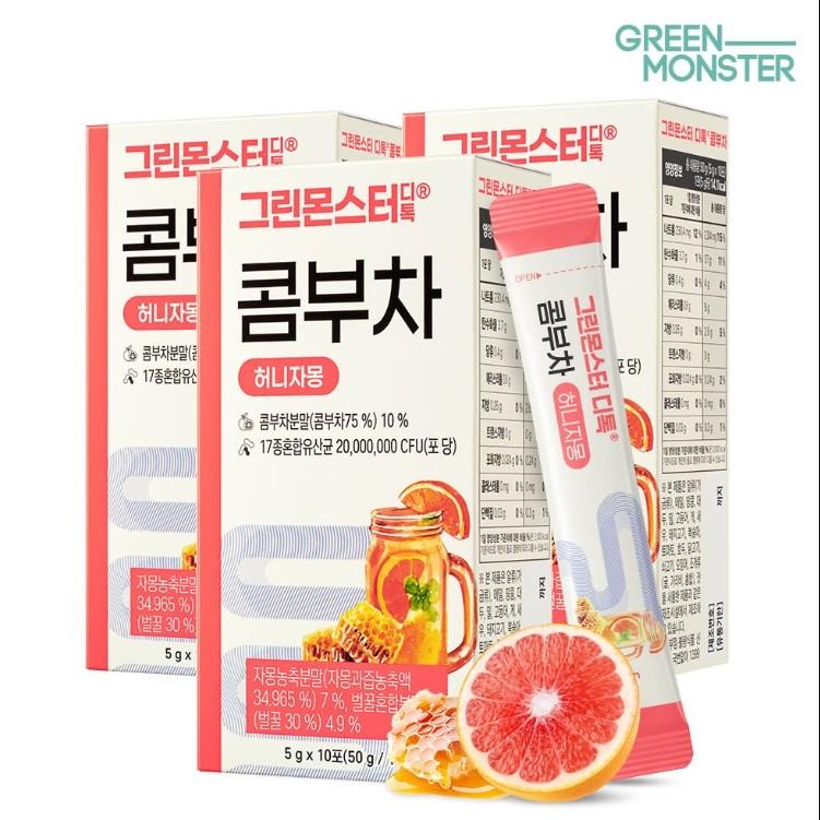 [Green Monster] Detox Kombucha (5 Refreshing Flavors) (1 Unit-10sticks)