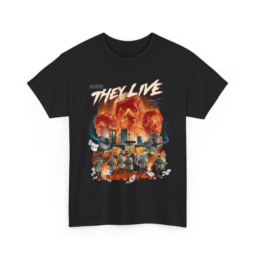 They Live John Carpenter Movie T Shirt Unisex Heavy Cotton Tee Unisex T-Shirt S