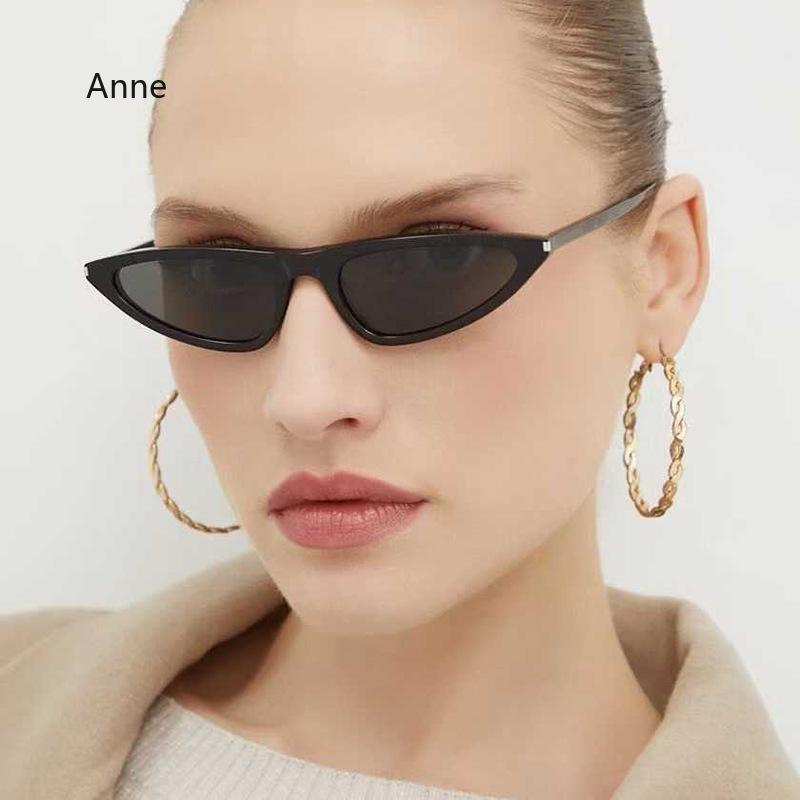 Retro Polygon Small Cat Eye Women Sunglasses Fashion Oval Shades UV400  gafas de sol hombre