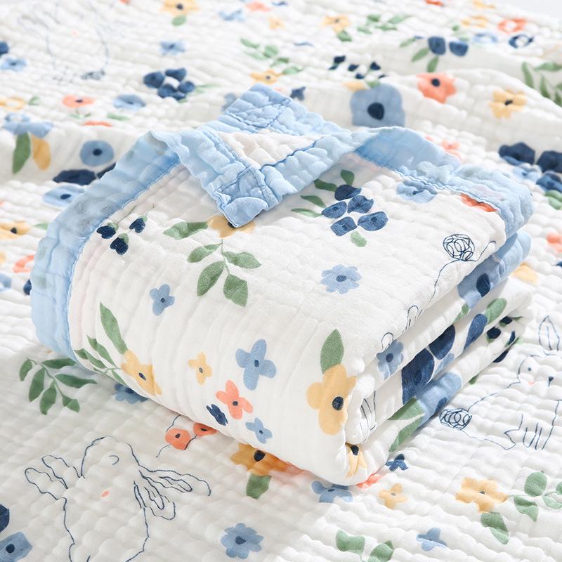 Baby Six-Layer Gauze Cotton Towel & Quilt – Spring/Summer Toddler Blanket
