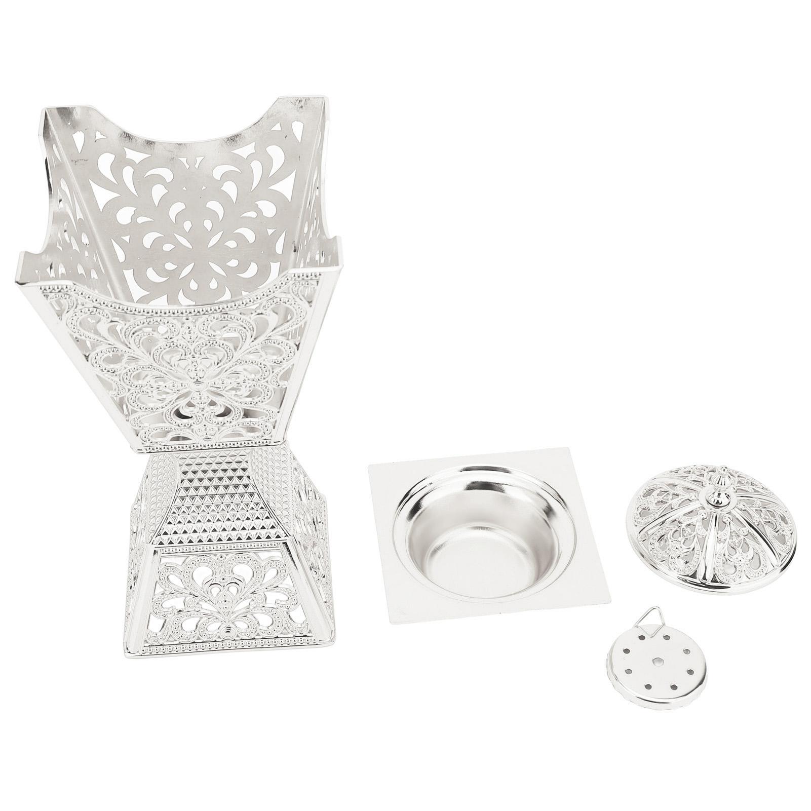 

Курильница из смолы ладана портативная изысканная сплава для помещений ароматерапия для дома серебро серебряный