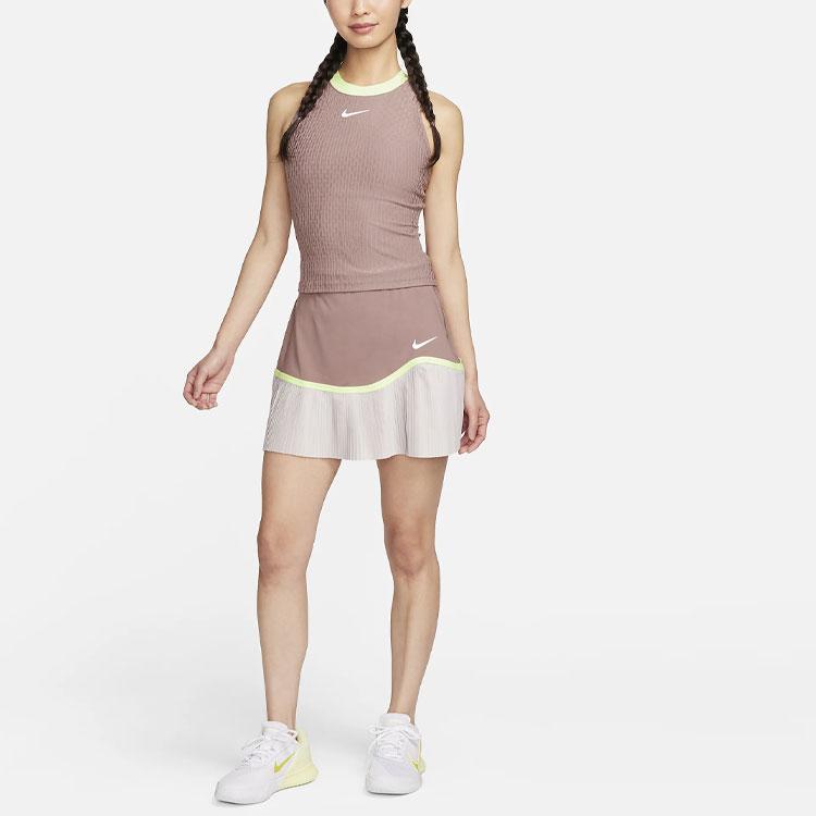 Nike Logo Color Block Rundhalsweste Damen Tops Rauchlila FD5636-208